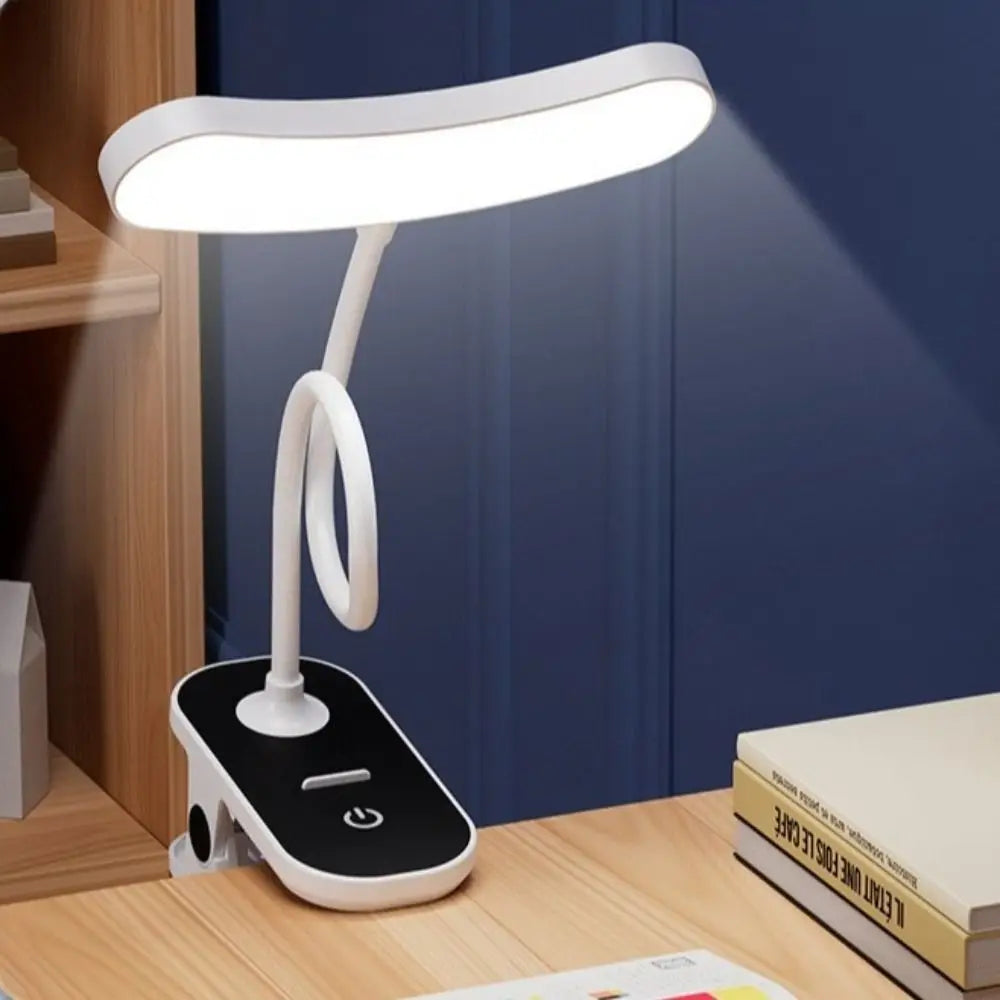 Portable 30 LED Book Lamp USB Rechargeable 3 Colors Night Light with Clip Brightness Adjustable Reading Desk Lamp Clip-On Table