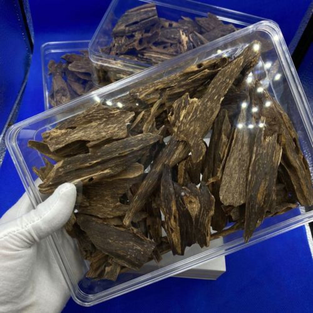 Natural Hainan kinan Cambodia Agarwood Worm Leakage Scraping Scraps Incense Aromatherapy Agarwood Raw Wood Block Free Shipping