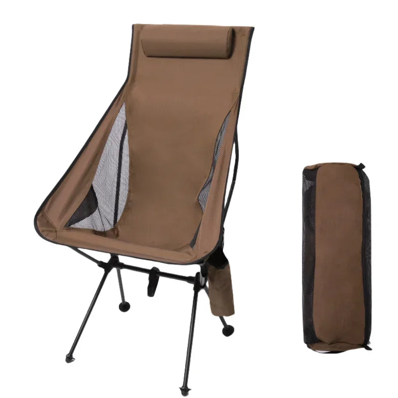 Outdoor Folding Table Carbon Steel Gold Mesh Bag Metal Camping Picnic Table Beach Comite Folding Portable Camping Chair