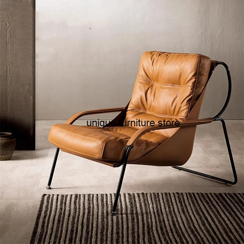 Nordic Vintage Living Room Chair Ergonomic Banquet Armrest Yellow Living Room Chair Unique Mobile Silla Plegable Home Furniture