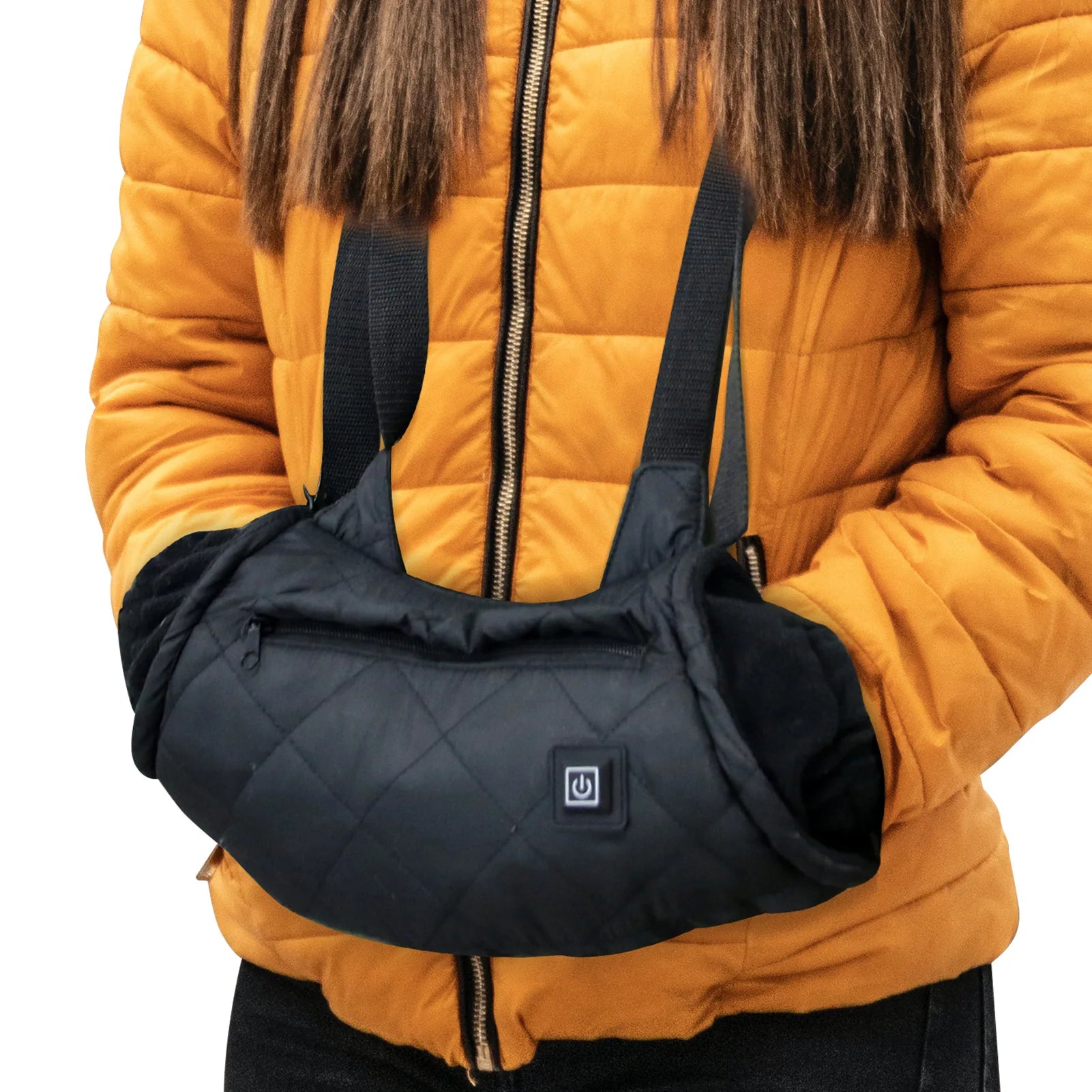 Heated Hand Pouch Soft Fleece Lining Heated Hand Pouch 3 Temperature Settings Handwarmers With USB Connector Heated Hand Muff