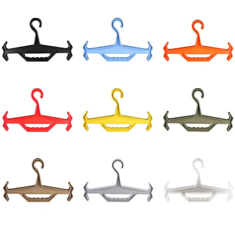 1 Piece Camping Portable  Multifunctional Hanger Vest Clothing Strong Plastic Non-slip Hanger