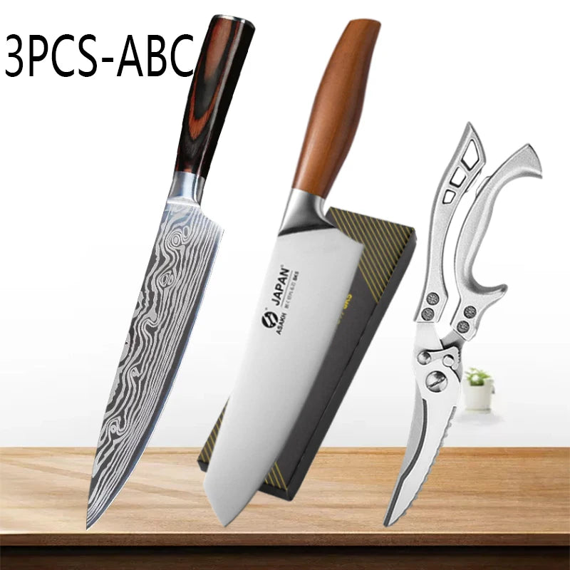 Precision Steel Chef’s Knife Set