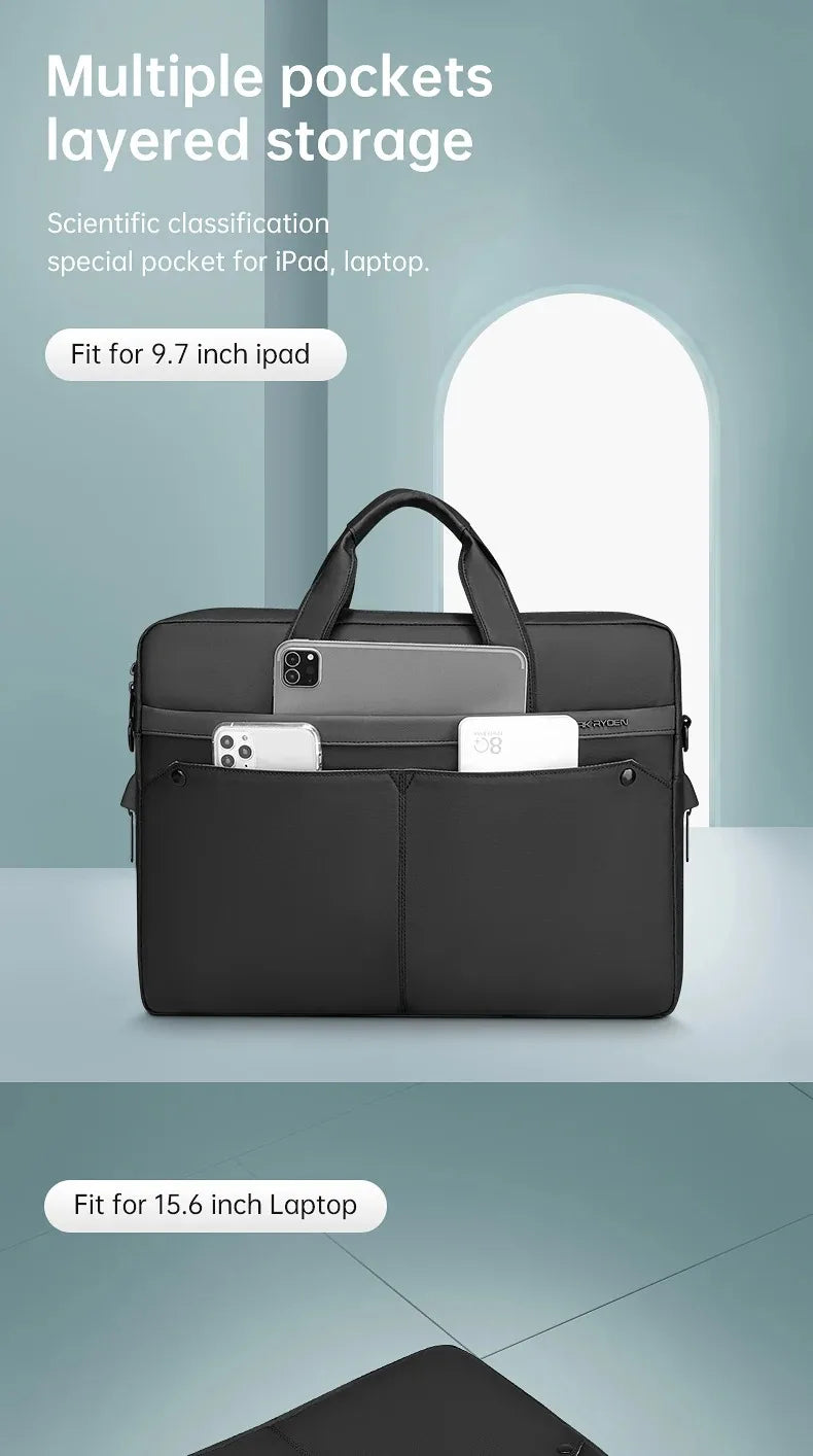 14''15.6''Laptop Bag Briefcase Men Designer Bag Handbag Luxury Shoulder Business Work Business Tote Office Storage Attache Case