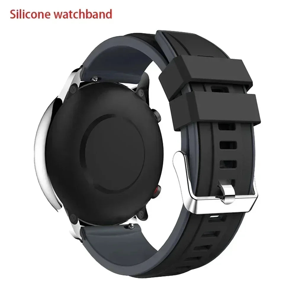 Silicone 22 20mm Watch Strap for HUAWEI WATCH GT 4 Pro 46mm Band GT 3 SE 2 42mm HONOR Magic Watch4 GS 3 Pro Replacement Bracelet