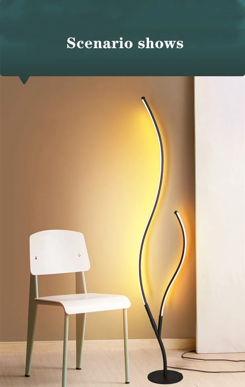 Modern LED Creative Branches Modeling Floor Lamp For Living Room Bedroom Indoor Home Decoration Fashion Light Luster Fixtures