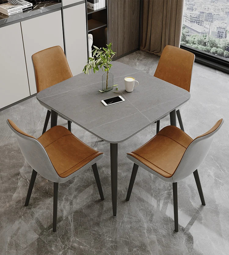 Minimalist Nordic Kitchen Table Design Slate Study Retro Dining Tables Modern Coffee Mesas De Jantar Small Furniture HD50CZ