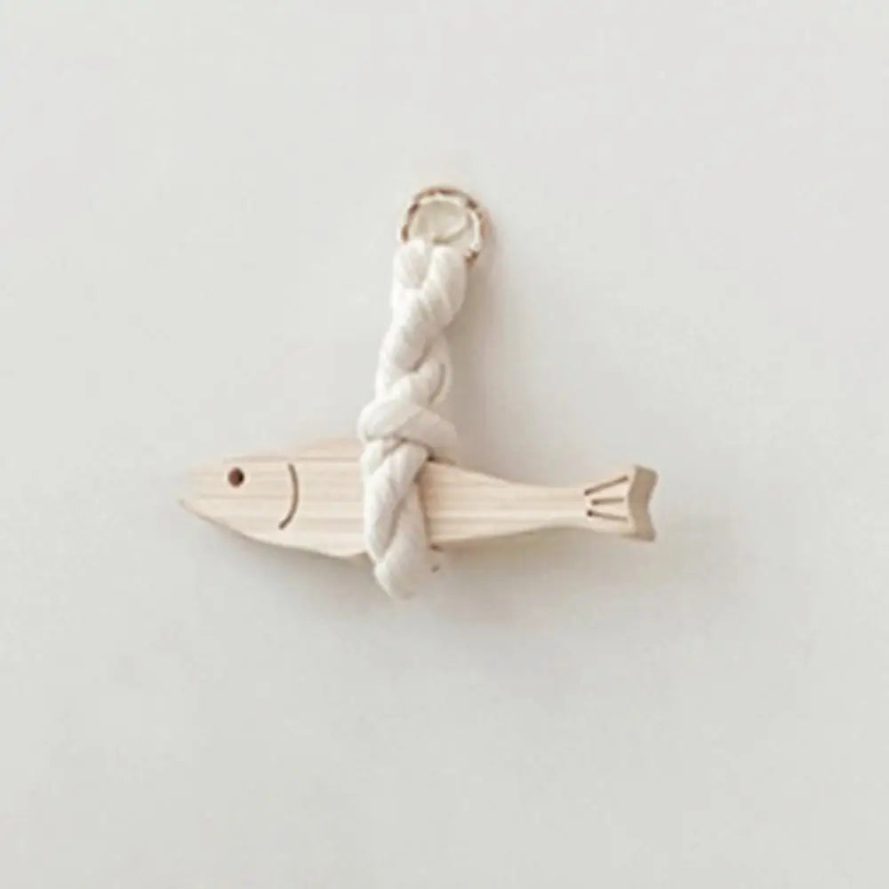 Car Ornament Fish Hangable Pollack Charm For Wall Wooden Door Pendant Wall Art Hangable Wall Decoration For Car Interior