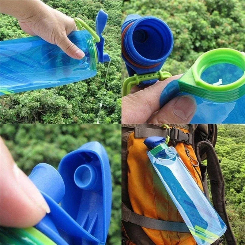 Portable Ultralight Foldable Water Bag Duckbill Folding Sports Outdoor Fitness Cycling Portable Storage Large Capacity Wate Bag