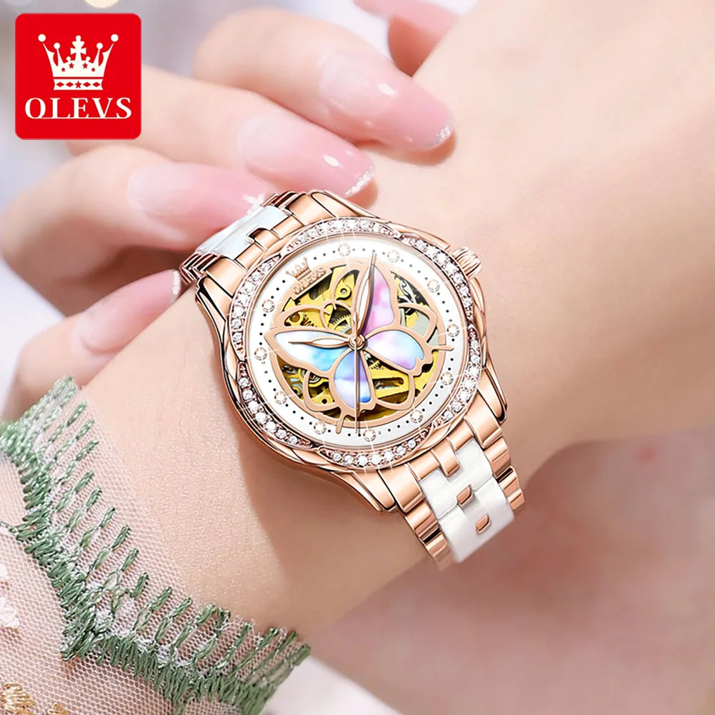 Butterfly Hollow Mechanical Watch