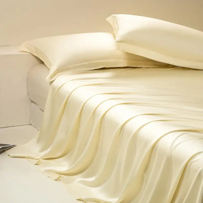 Luxury Bamboo Fiber Flat Sheet Set – 3-Piece Bedding Collection