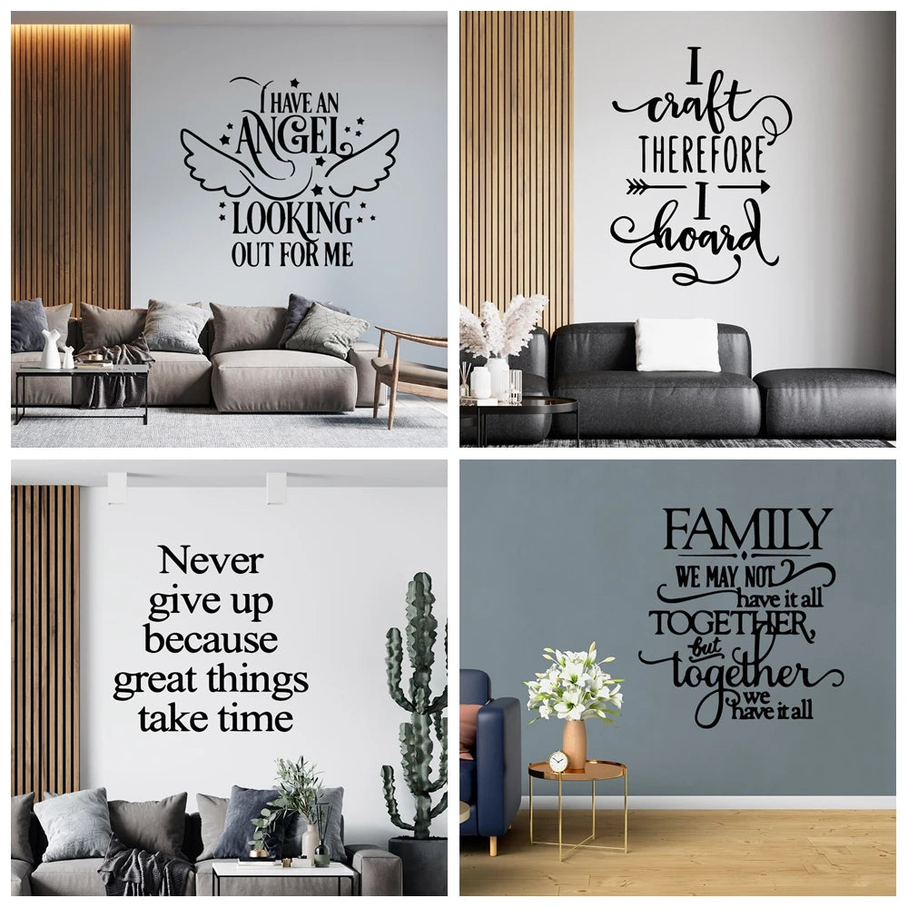 Motivational statements Wall Stickers Modern Fashion Wall Sticker For Kids Rooms Decoration Wall Art Sticker Murals