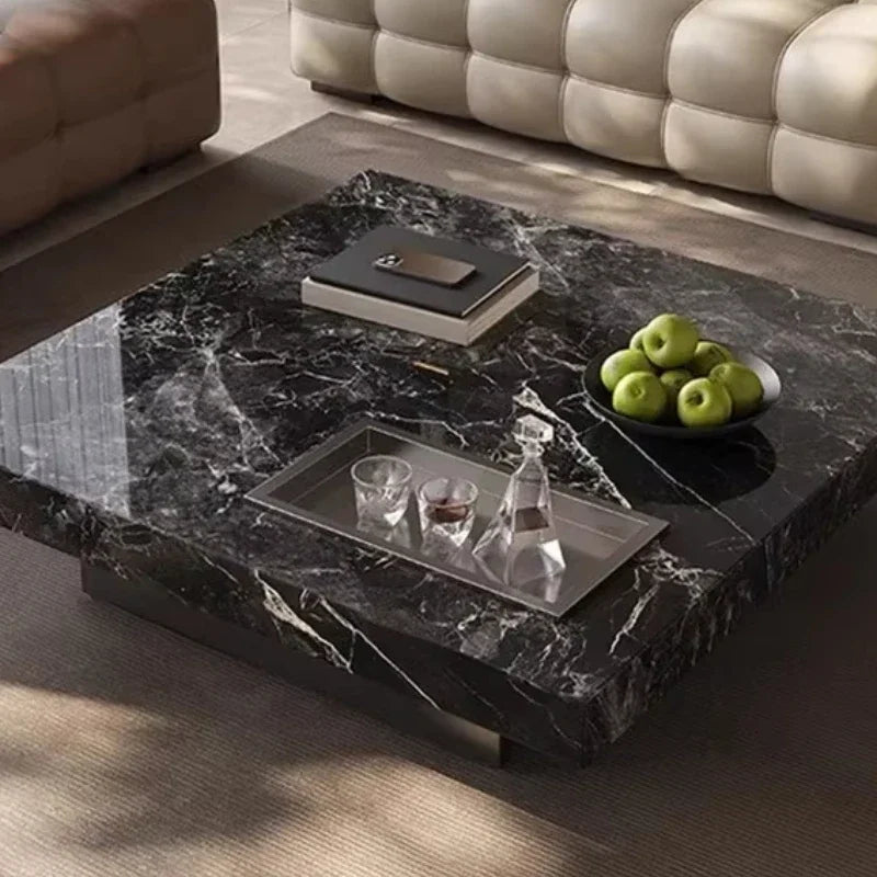 Minimalist Luxury Rock Slab Coffee Table