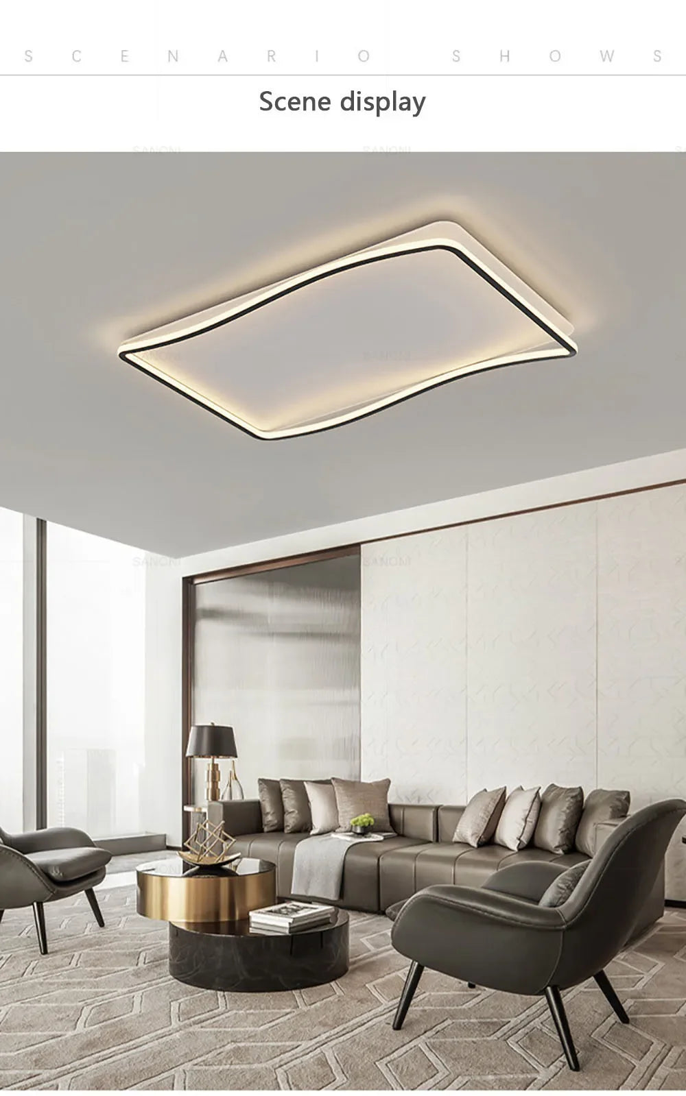 Modern Fixture LED Ceiling Lamp Living Dining Room Bedroom Study Restaurant Cloakroom Hall Home Decor Indoor Lighting