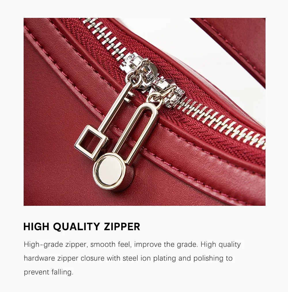 Zency 2024 Designer Bags Hobo Bag For Women Underarm Genuine Leather Shoulder Crossbody Bag High Quality Handbag Birthday Gift