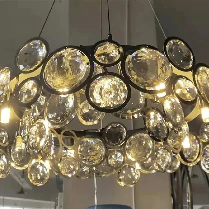 Nordic Modern Unique Design Chandelier Home Decoration Crystal LED Hanging Lamp Lighting Fixtures for Bedroom Living Room