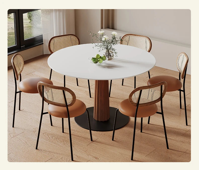 Simple Round Kitchen Tables Retro Design Poker Japanese Dining Table Nordic Coffee Tavoli Da Pranzo Small Furniture HD50CZ