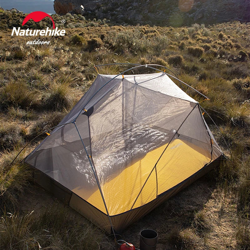 Naturehike Camping Tent 2 Person Mongar Ultralight Tent Outdoor Travel Tent Double Layer Waterproof Tent 3 Season Portable Tent